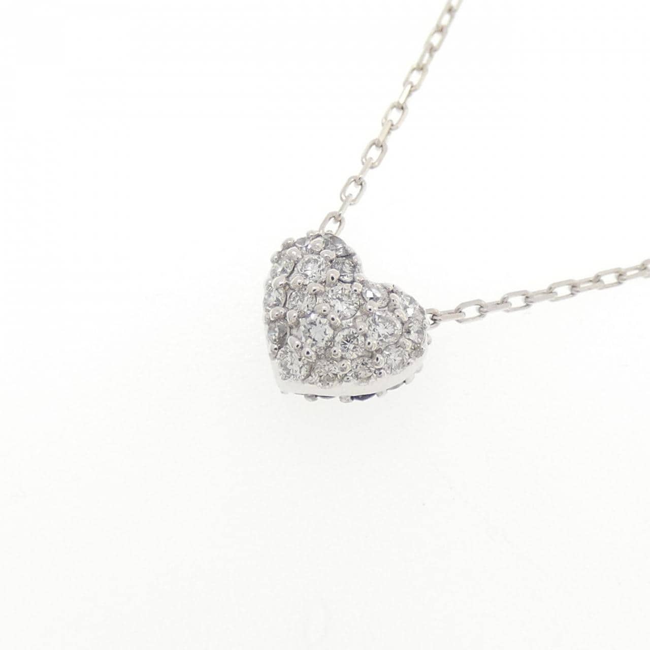 ポンテヴェキオ ハート ダイヤモンド ネックレス 0.12CT