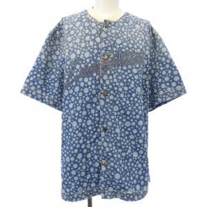 ルイヴィトン LOUIS VUITTON LV×YK インフィニティドットデニムシャツ HOS33WYN4 草間彌生 S/Sシャツ