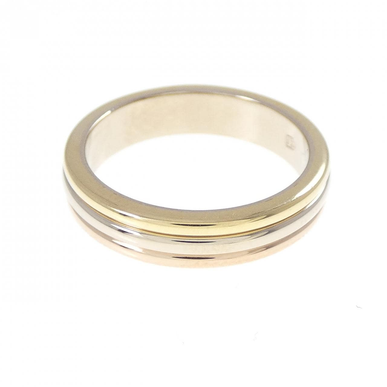 カルティエ スリーゴールドウェディング リング