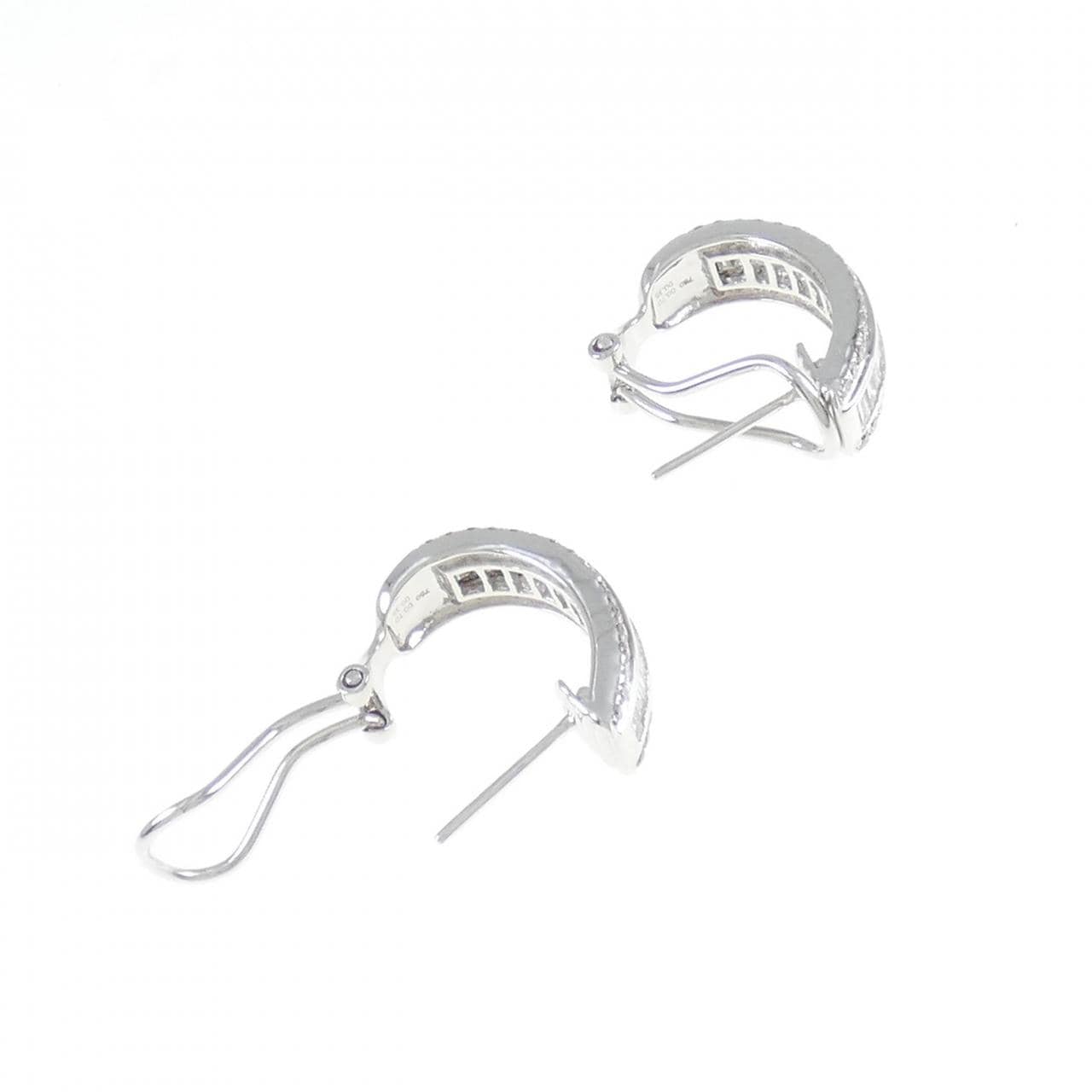 750WG Pink diamond Earrings 0.70CT
