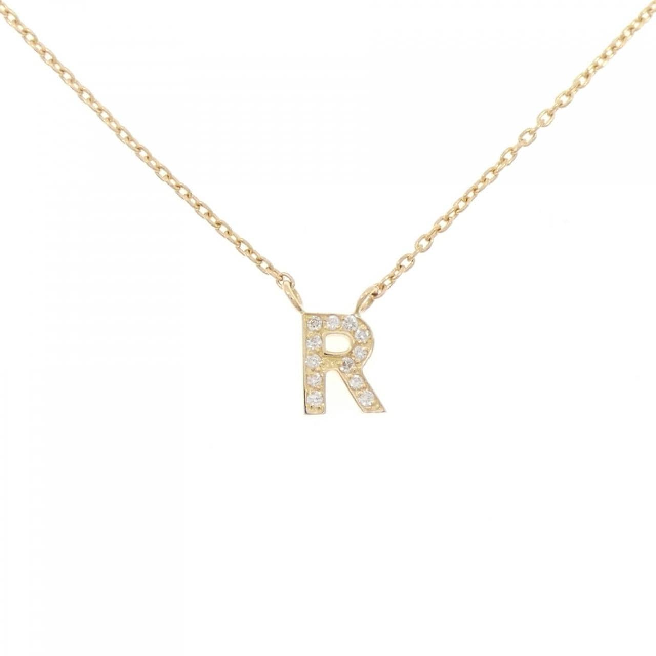 スタージュエリー イニシャル ダイヤモンド ネックレス 0.04CT