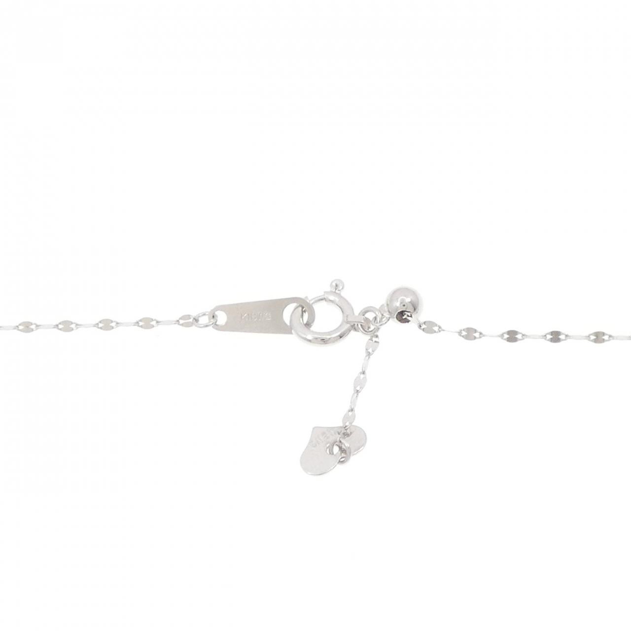 K18WG ダイヤモンド ネックレス 0.30CT