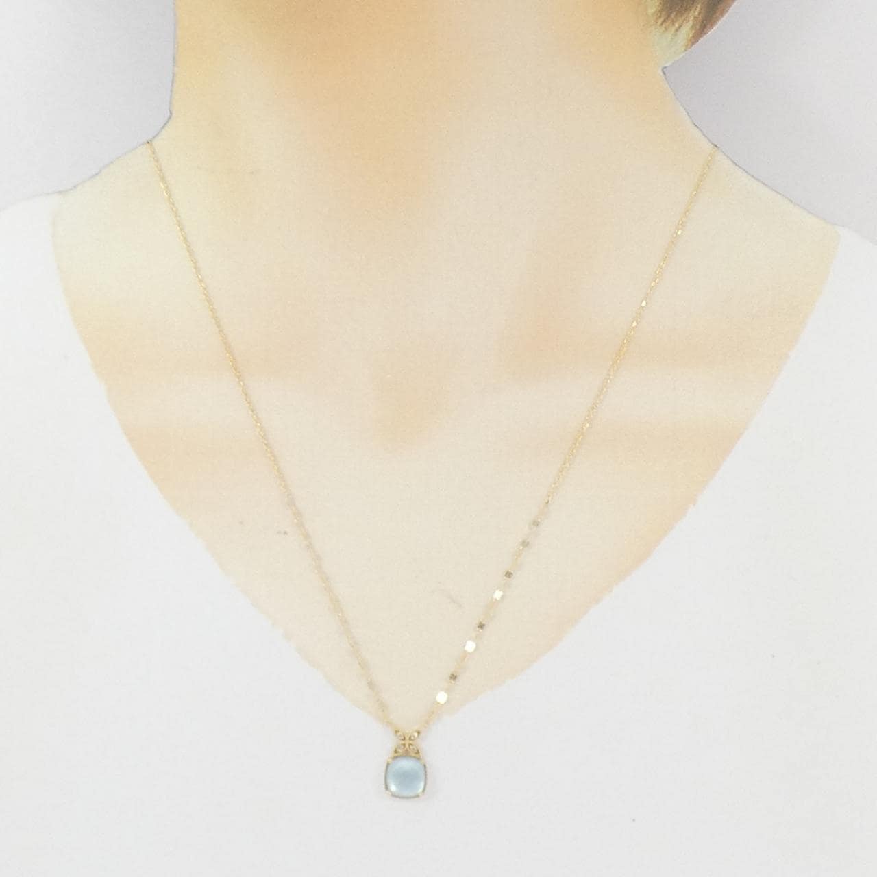 K10YG カラーストーン ネックレス