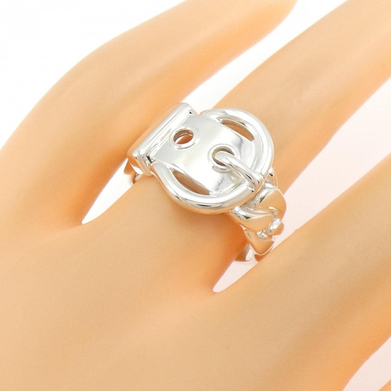 【ヴィンテージ】エルメス ブックル セリエ リング