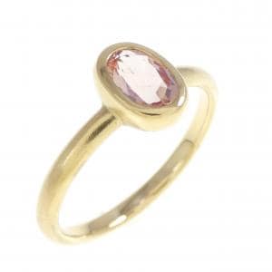 K18YG インペリアルトパーズ リング 0.60CT