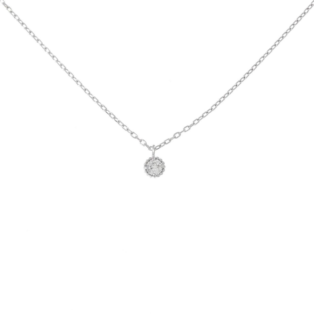 K10WG ダイヤモンド ネックレス 0.03CT