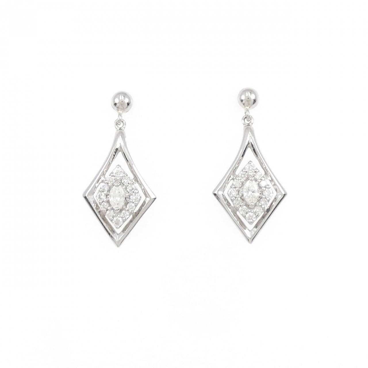 [新品] PT鑽石耳環 0.16CT