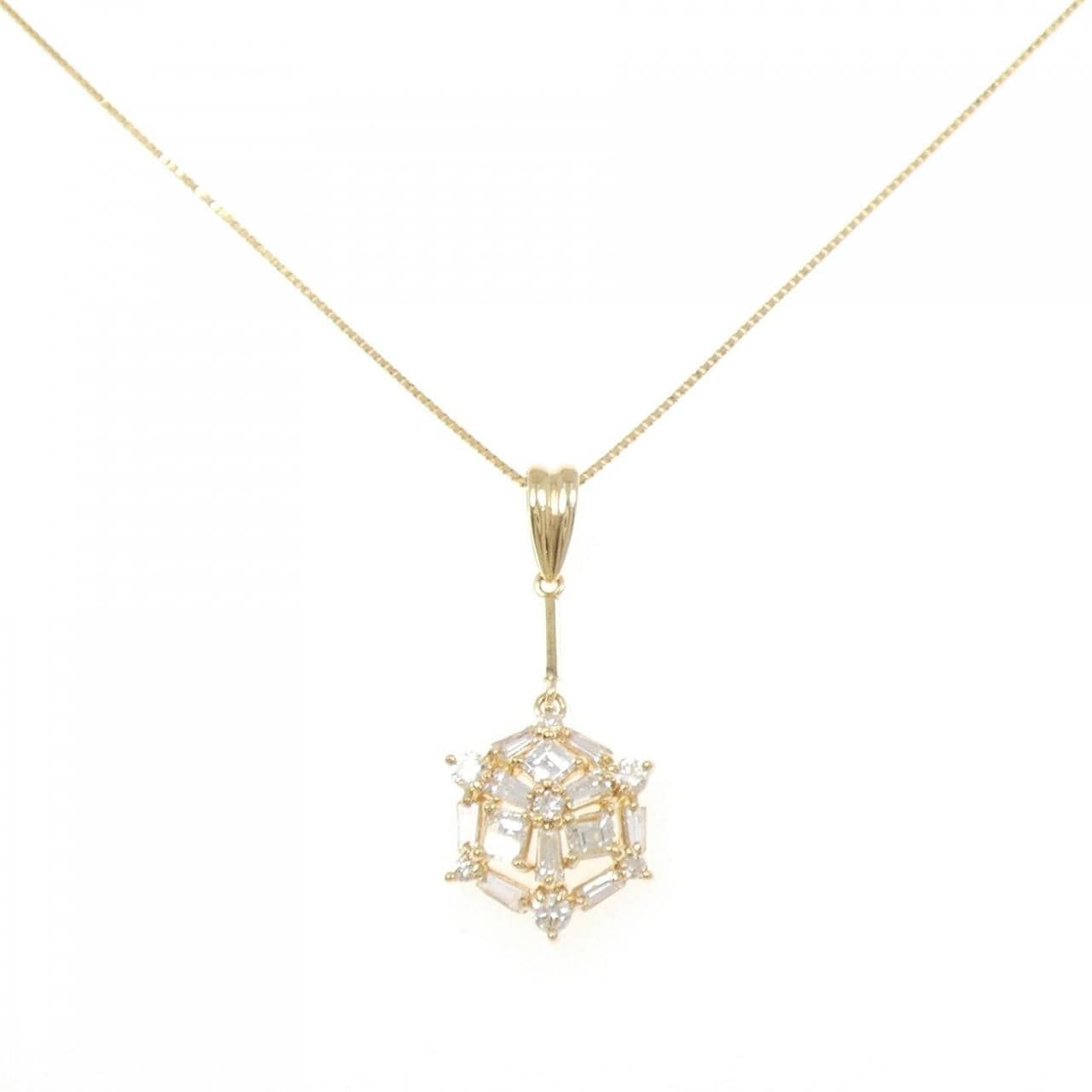 K18YG ダイヤモンド ネックレス 1.16CT