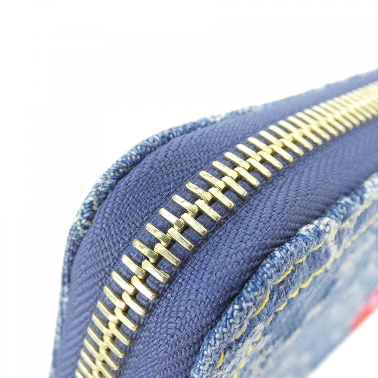 ルイヴィトン モノグラム チェリー デニム(LV x TM) ジッピー ウォレット M23161 財布