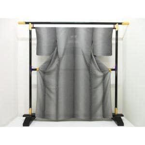 【未使用品】単衣　竪絽織小紋