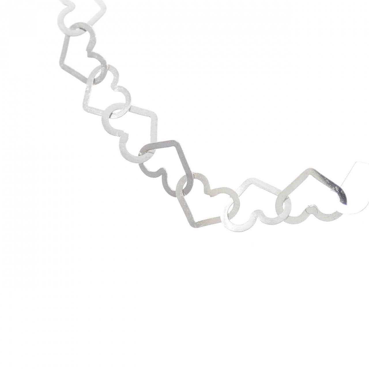 K18WG ハート ネックレス