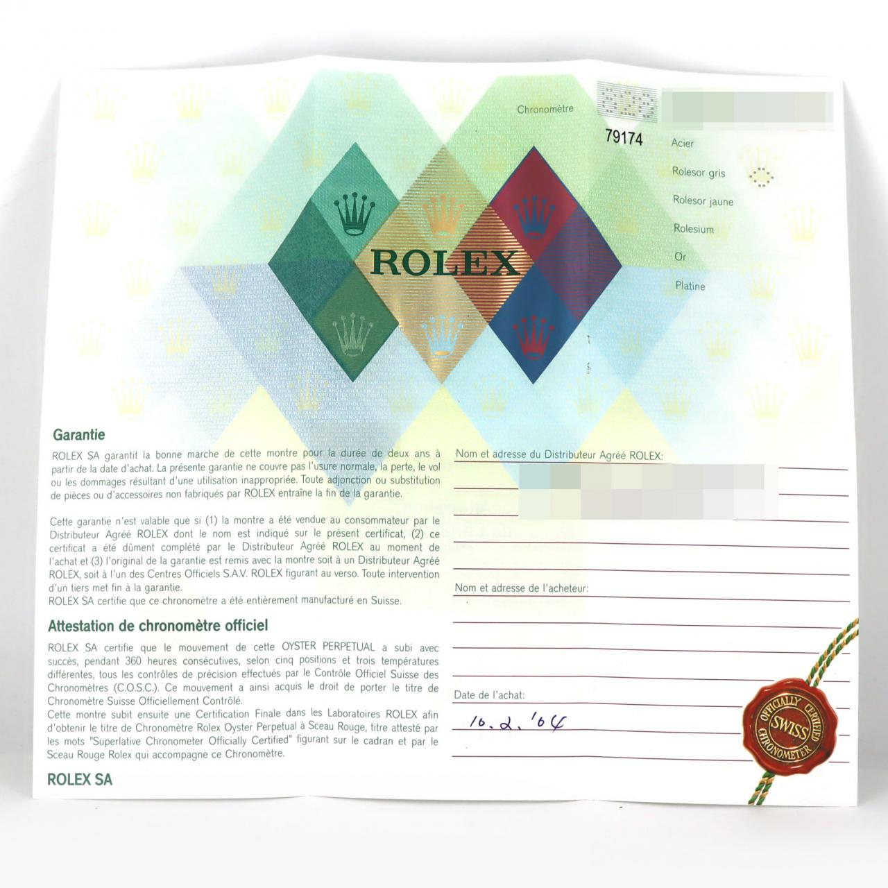 ロレックス デイトジャスト 79174 SSxWG 自動巻 Y番