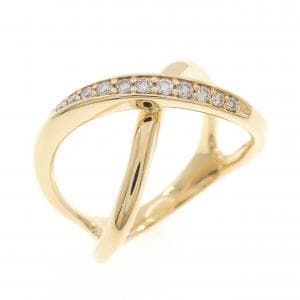 K18YG ダイヤモンド リング 0.12CT