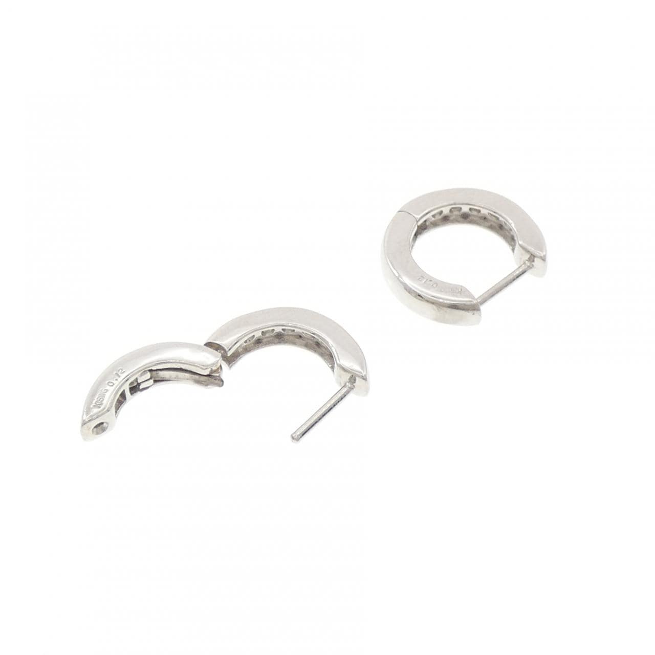 K18WG ダイヤモンド ピアス 0.24CT