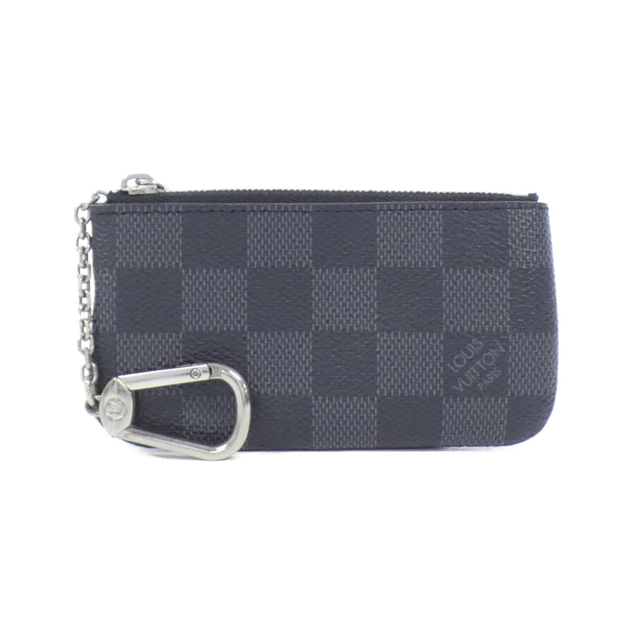 LOUIS VUITTON Damier 石墨卡鑰匙包 Pochette Cle N60155零钱钥匙包