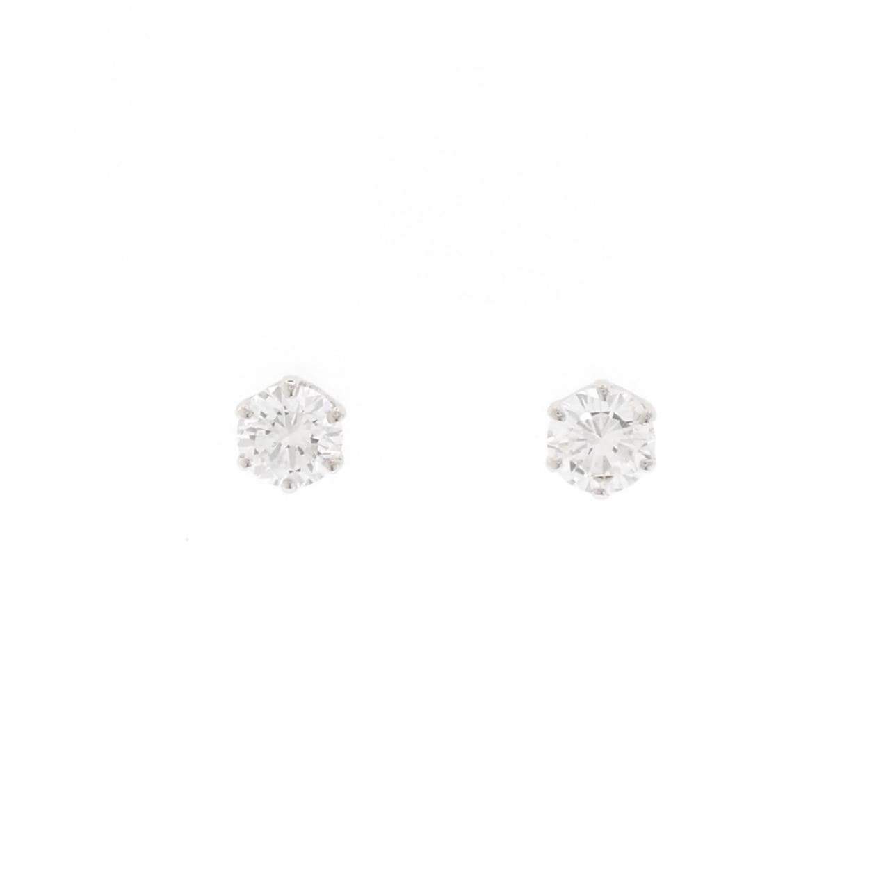 PT900 ダイヤモンド ピアス 0.512CT 0.517CT E-F VS2 VG-Good