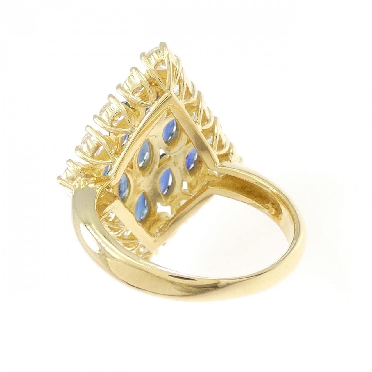 K18YG サファイヤ リング 1.24CT