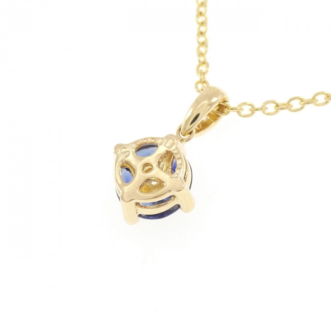 K18YG サファイヤ ネックレス 0.350CT