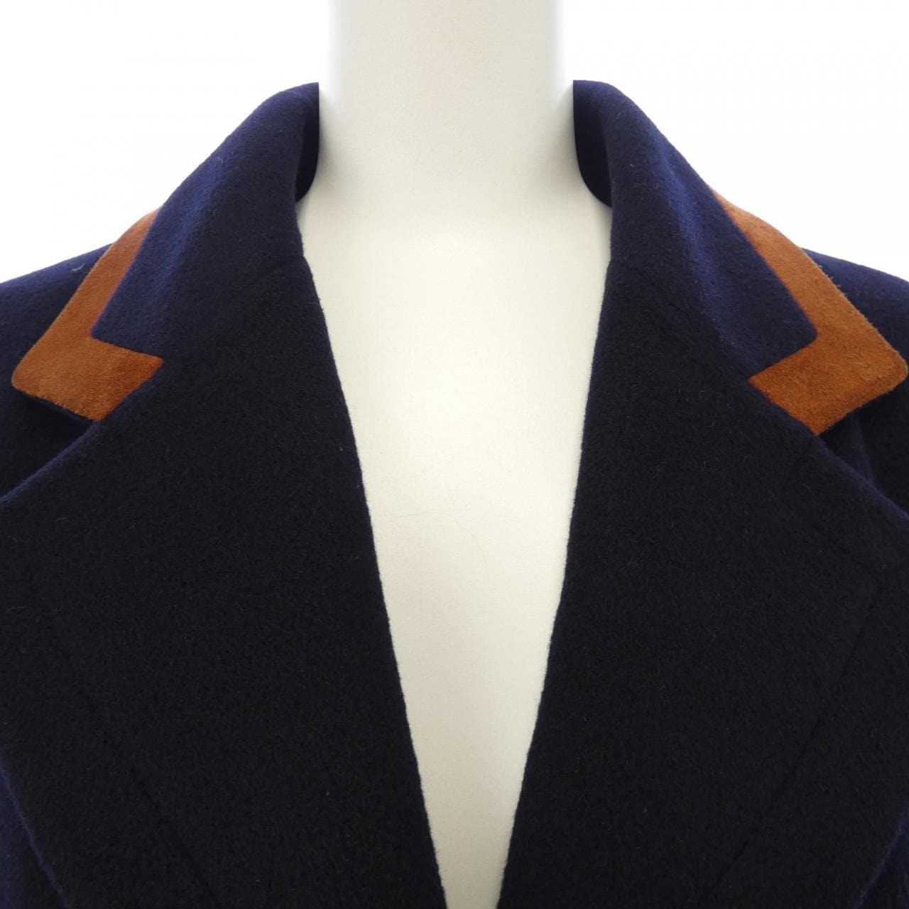 【ヴィンテージ】エルメス HERMES カーフトリミング コート