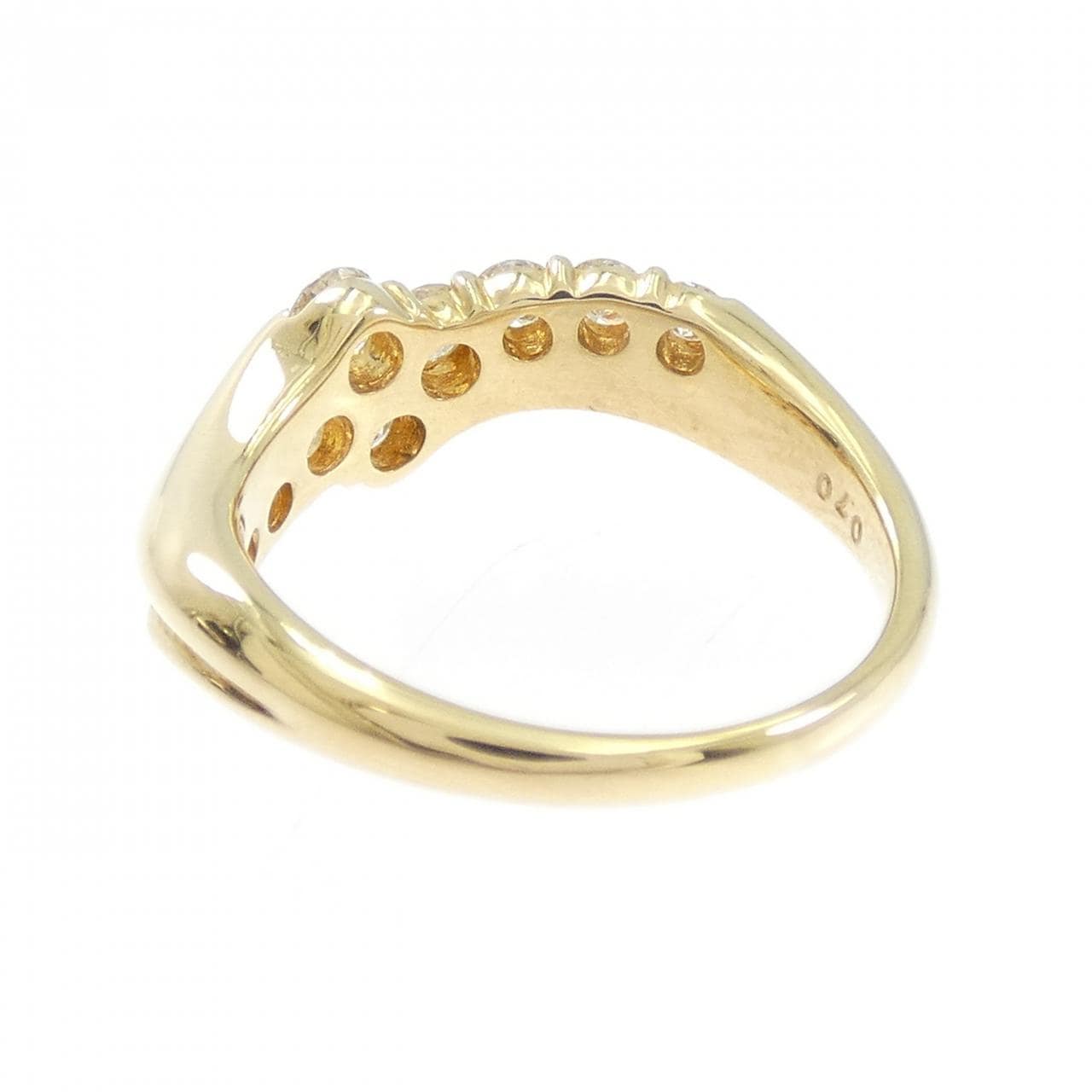 K18YG ダイヤモンド リング 0.70CT