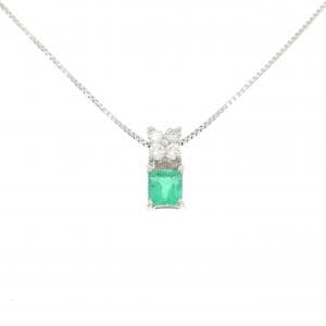 PT950/PT850 エメラルド ネックレス 0.22CT