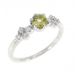 PT900 ペリドット リング 0.336CT