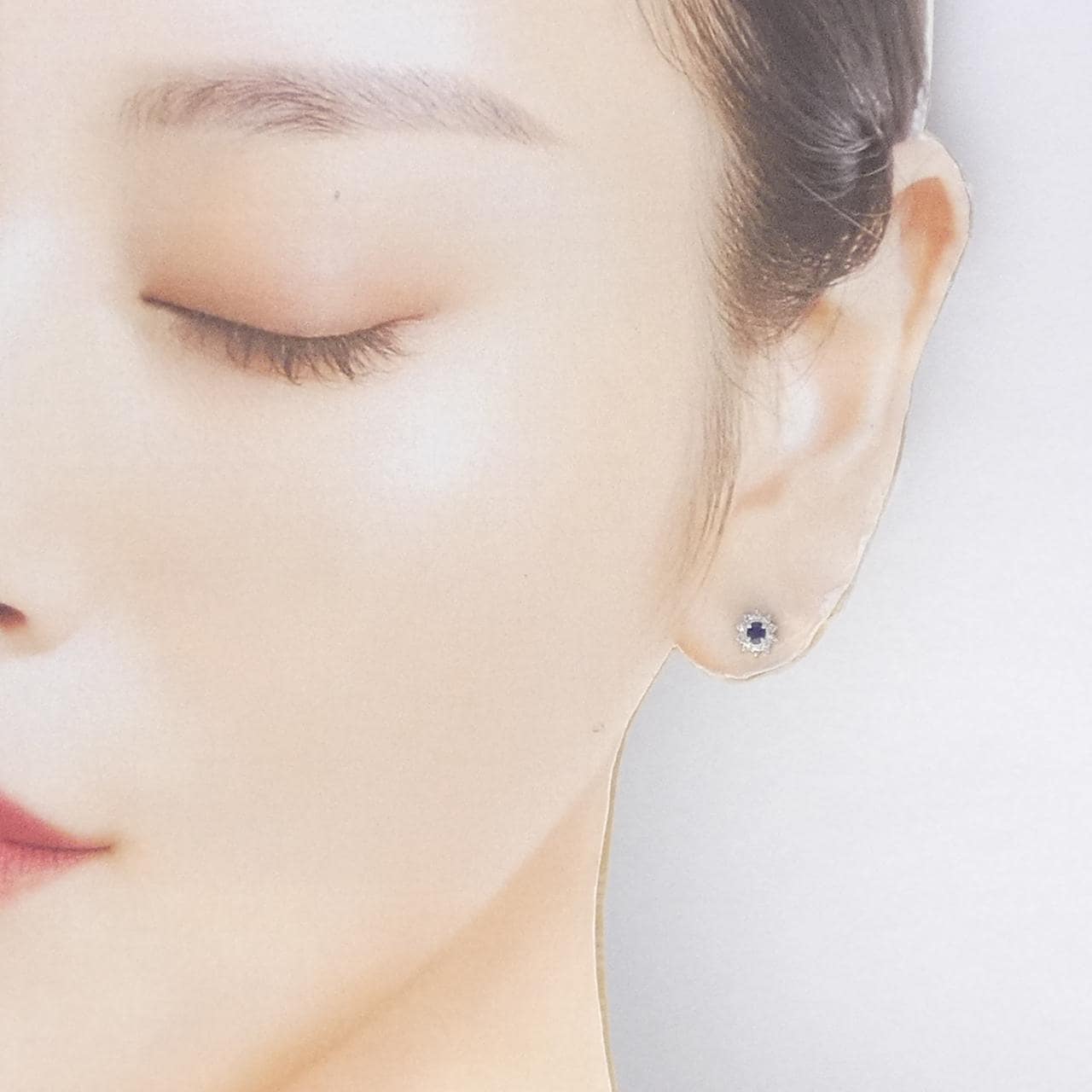 PT900 サファイヤ ピアス