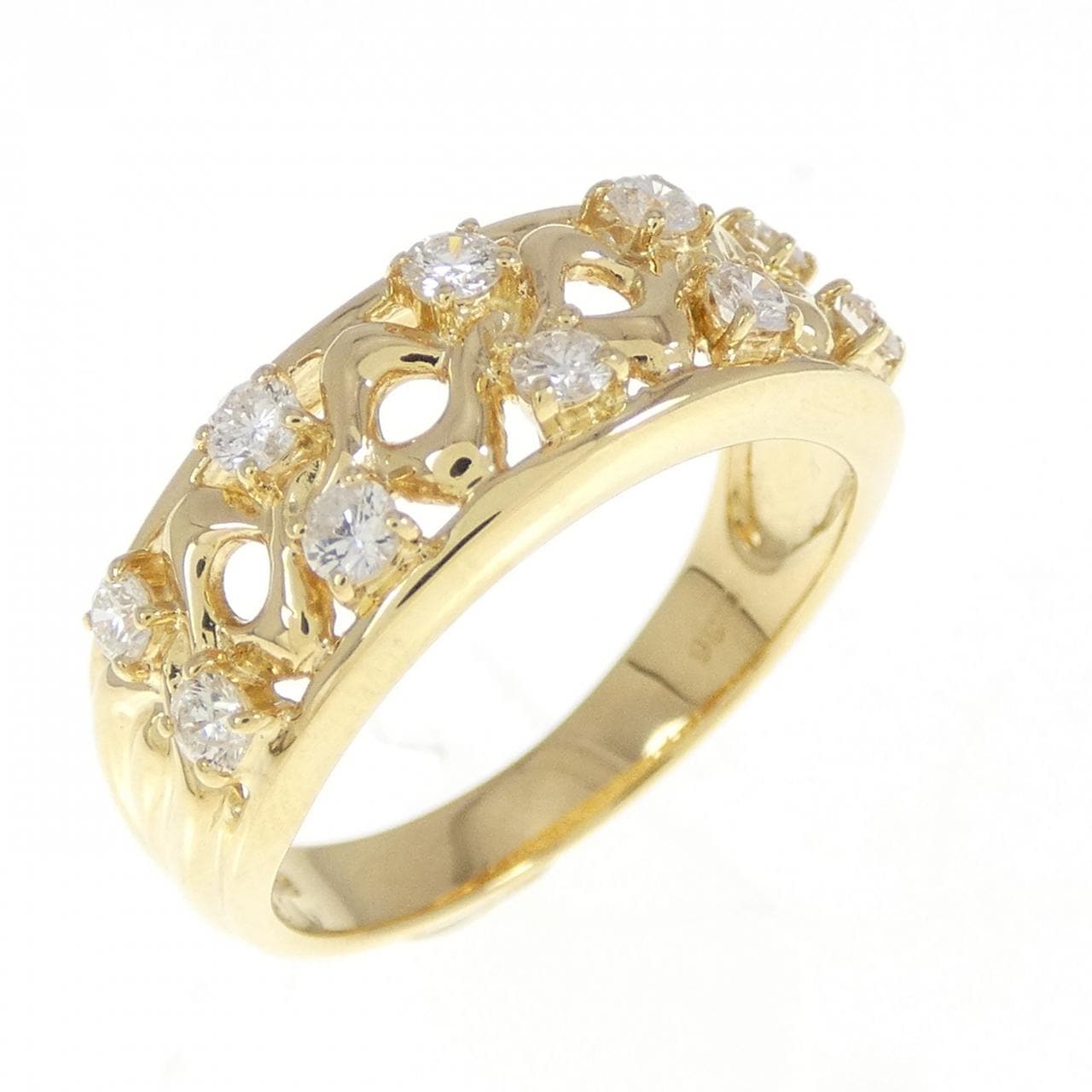 K18YG ダイヤモンド リング 0.36CT