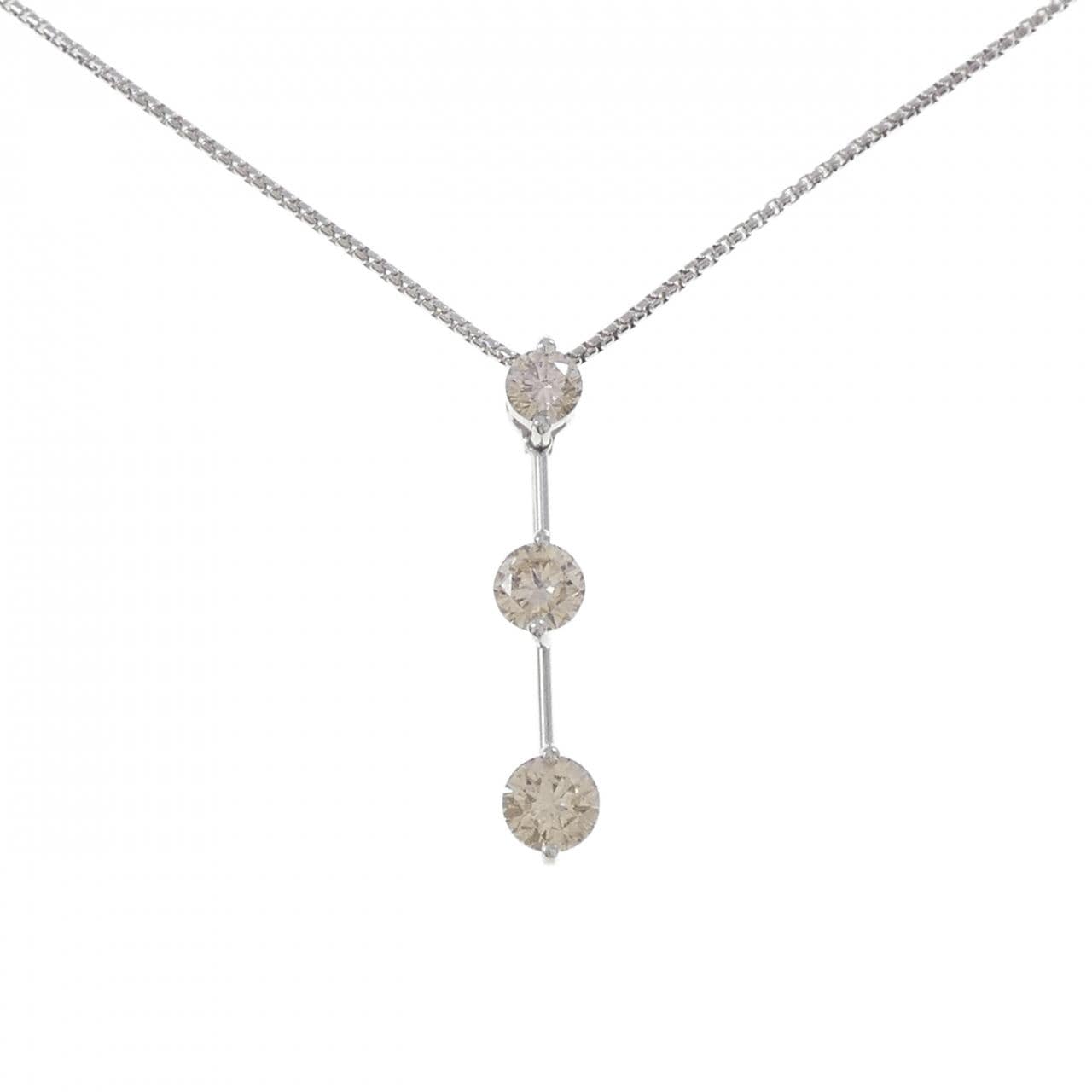 PT900/PT850 ダイヤモンド ネックレス 1.002CT