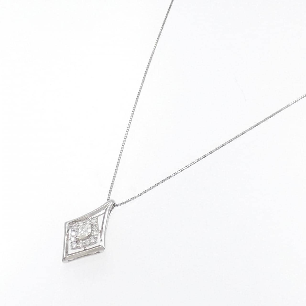 【新品】PT ダイヤモンド ネックレス 0.18CT