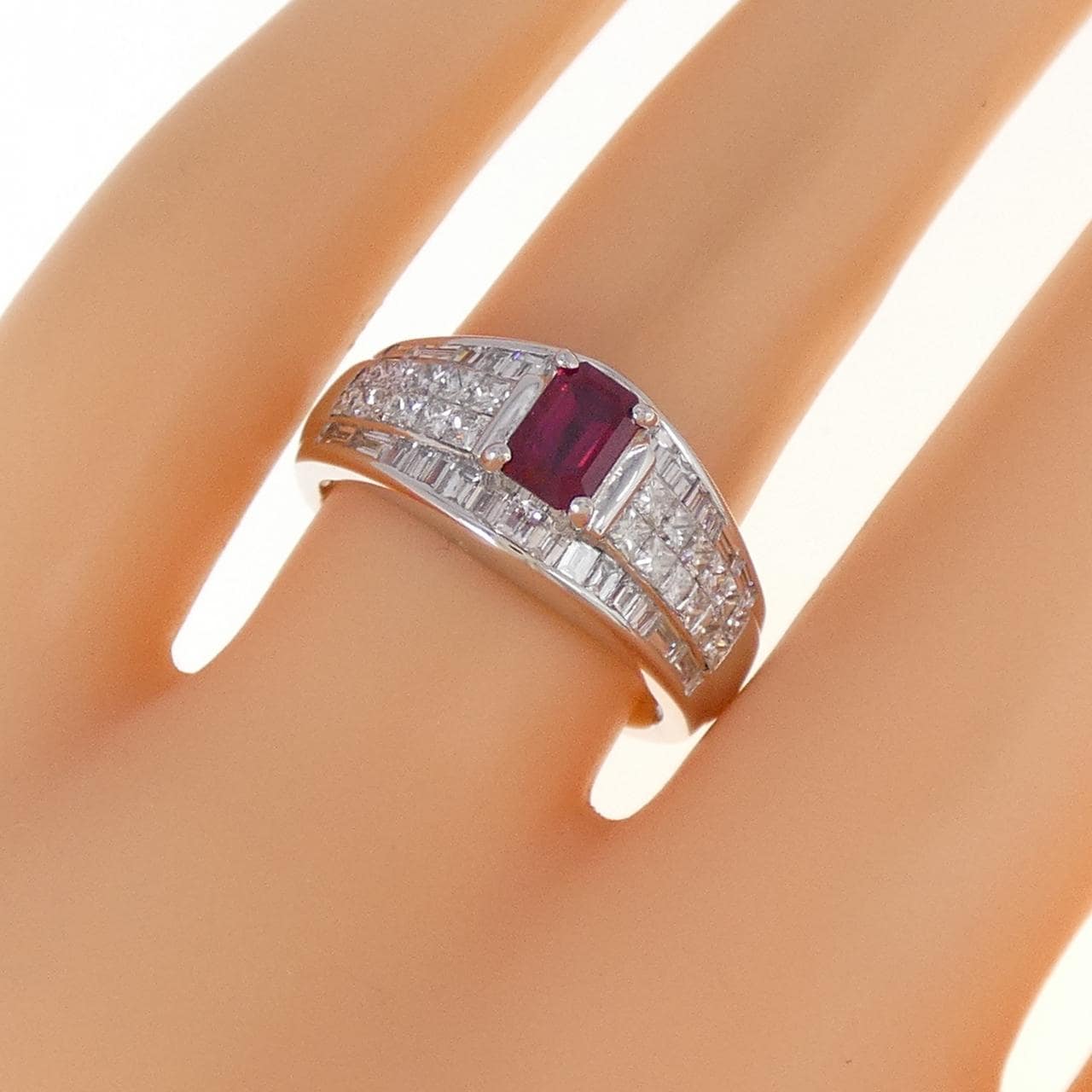 PT900 ルビー リング 0.63CT