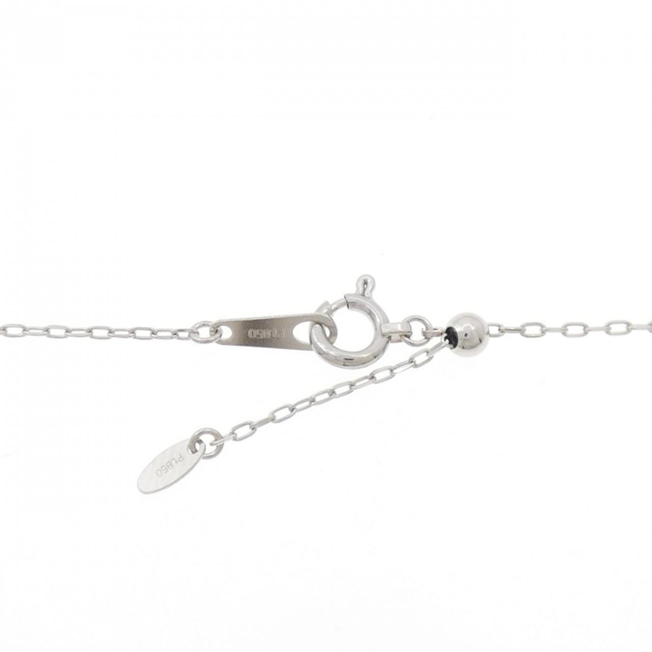 PT900/PT850 ソリティア ダイヤモンド ネックレス 0.338CT