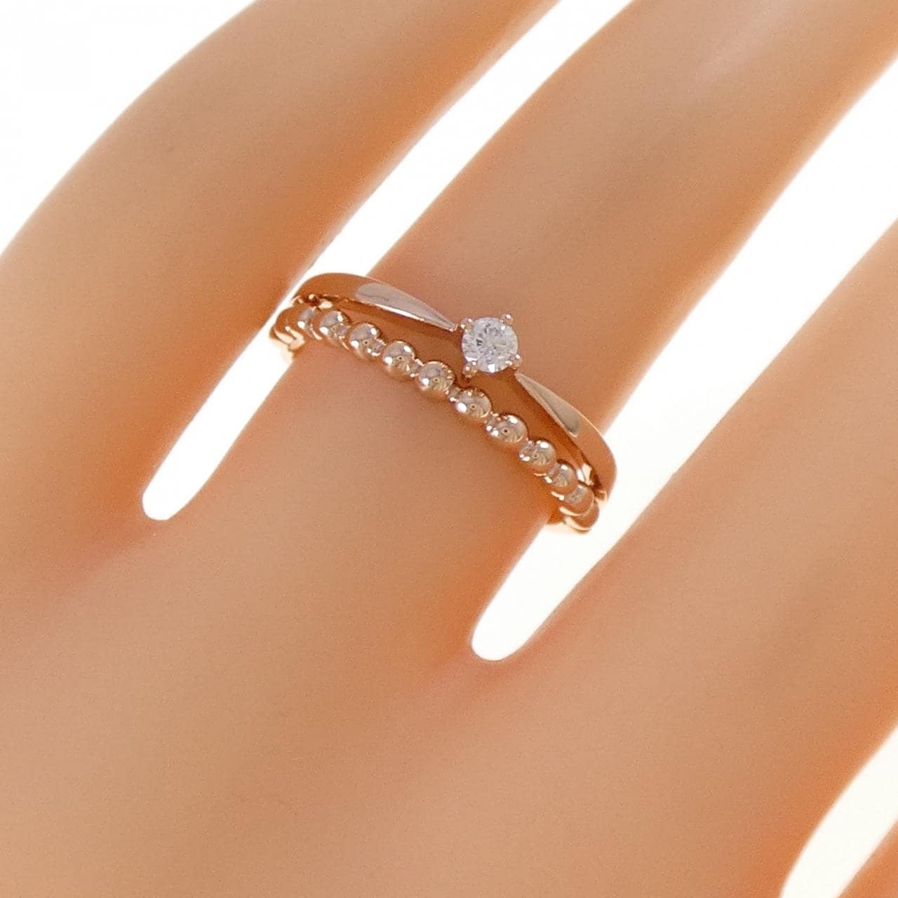 K10PG ダイヤモンド リング 0.06CT