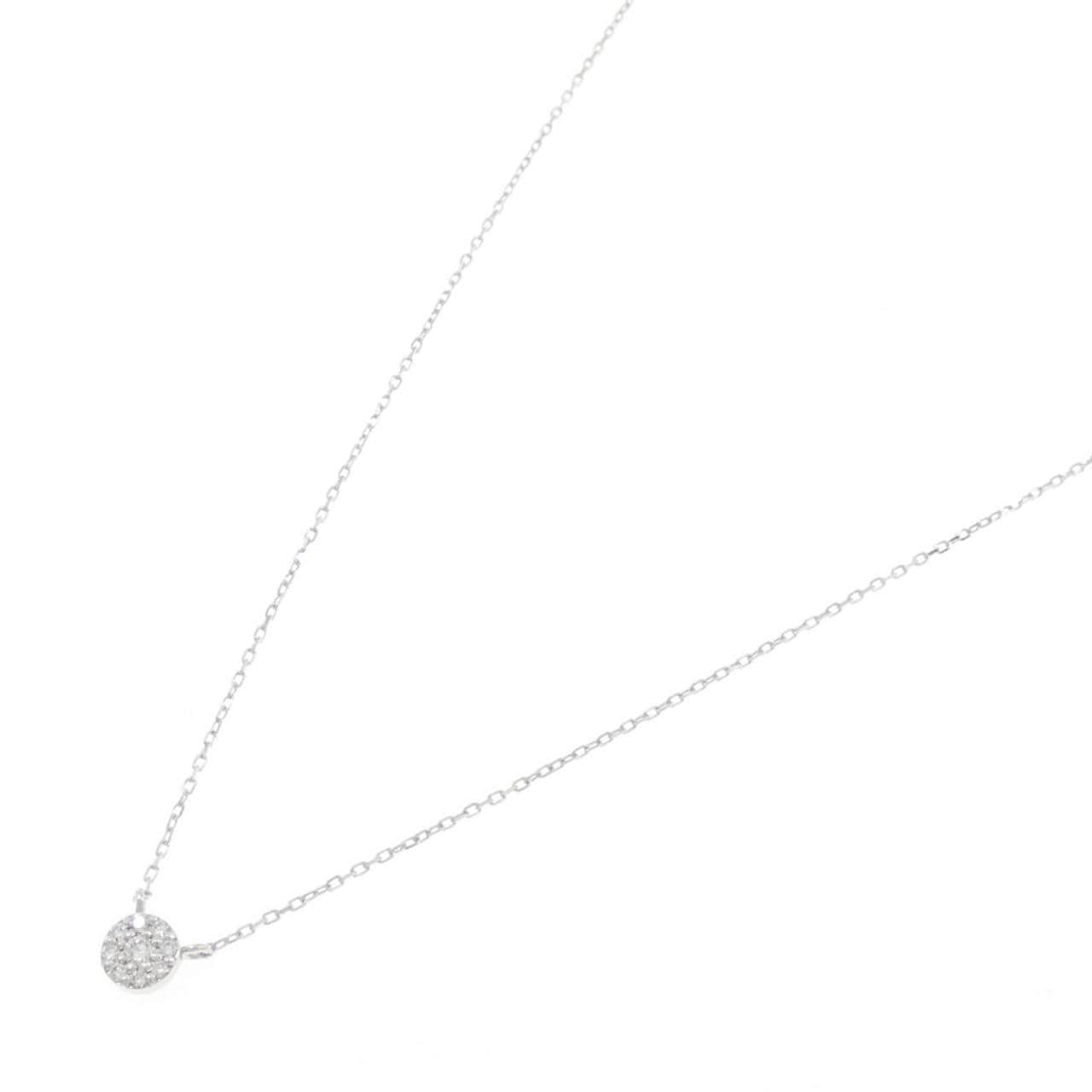 K18WG ダイヤモンド ネックレス 0.06CT
