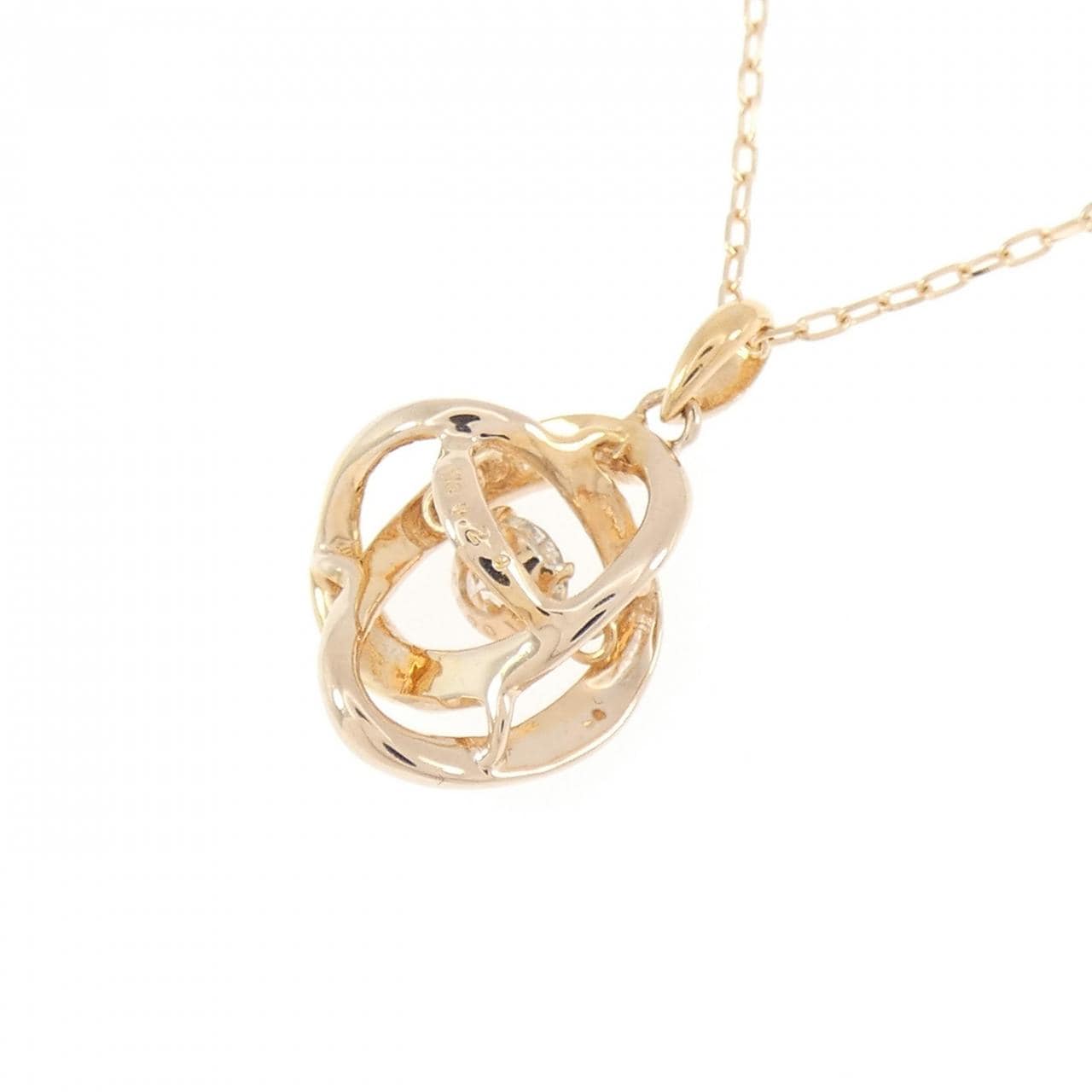 K18PG ダイヤモンド ネックレス 0.20CT