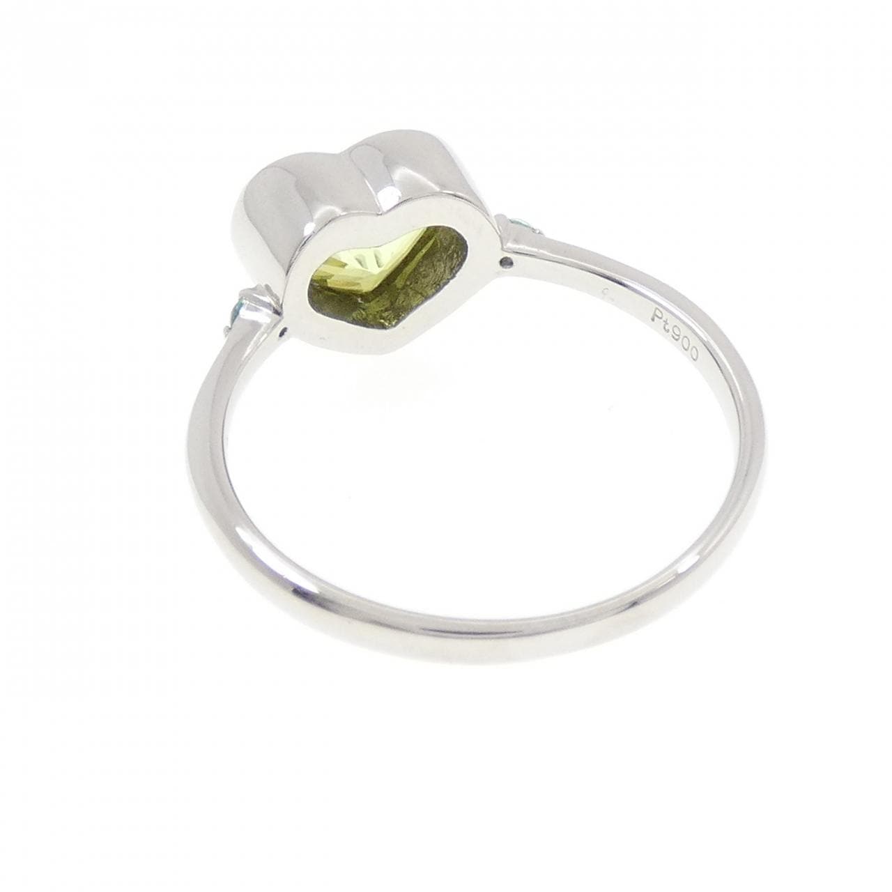 PT900 ハート スフェーン リング 1.558CT