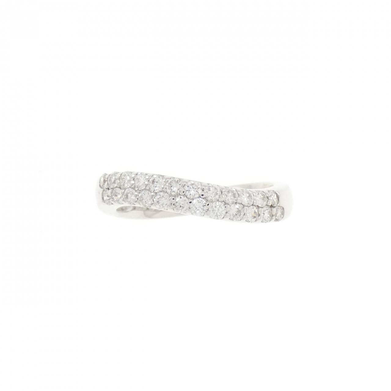 K18WG ダイヤモンド ピンキーリング 0.28CT