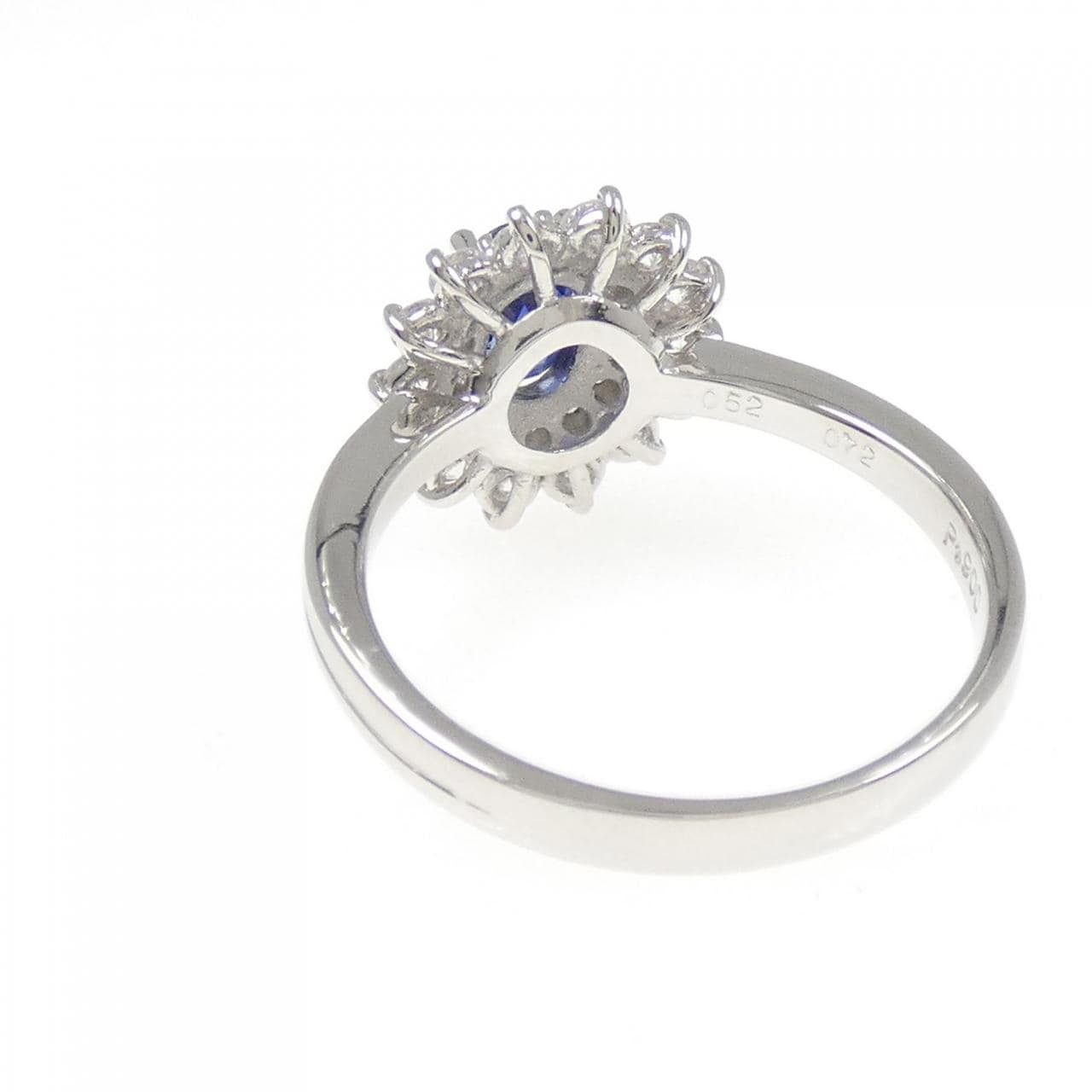 PT900蓝宝石戒指0.52CT