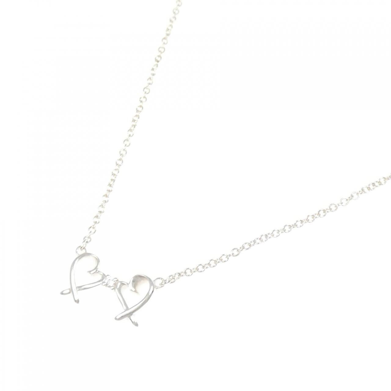 TIFFANY双loving heart项链