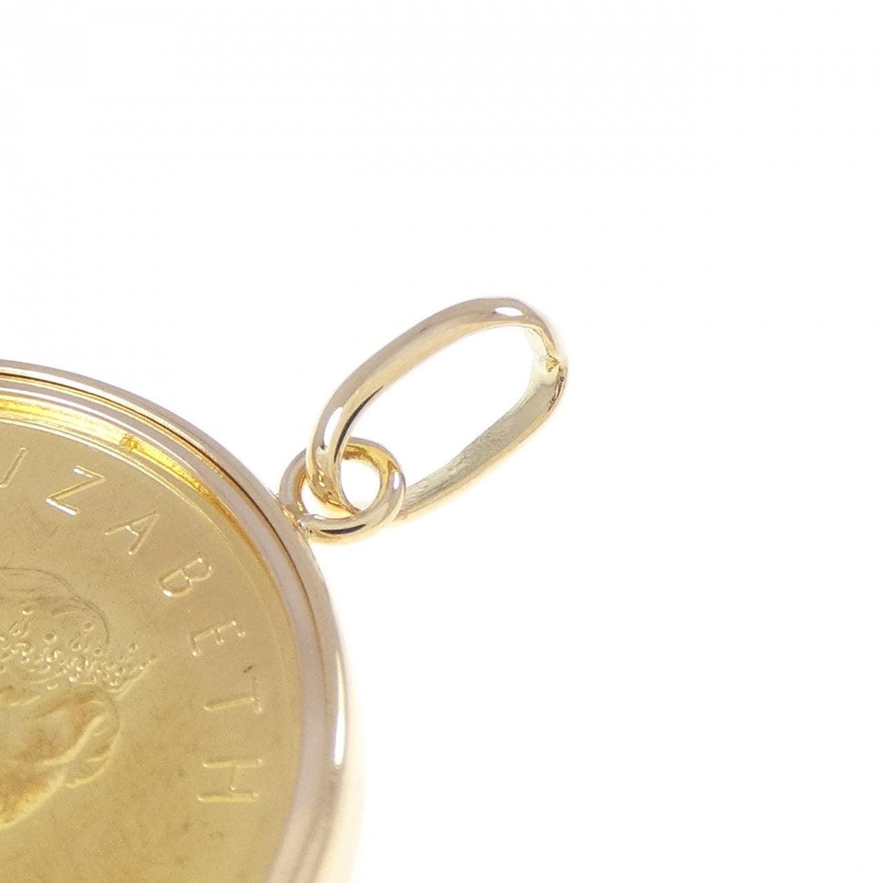 K18YG(枠) コイン ペンダント