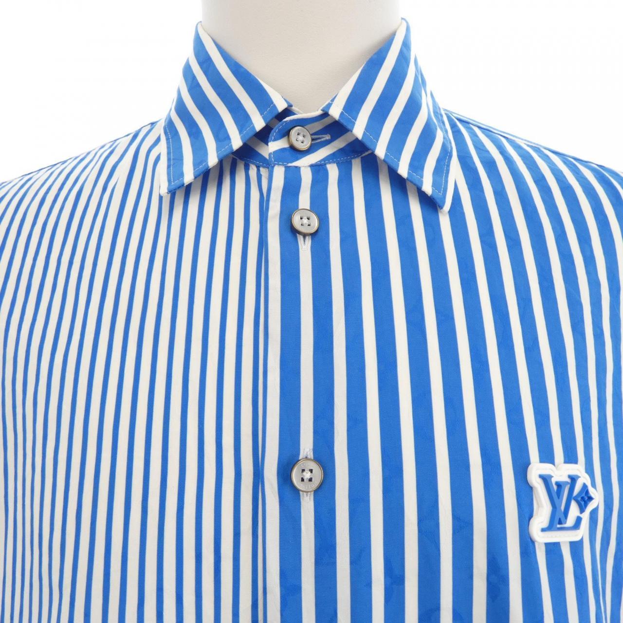 ルイヴィトン LOUIS VUITTON モノグラムパッチワークストライプシャツ HTS26WUVD シャツ
