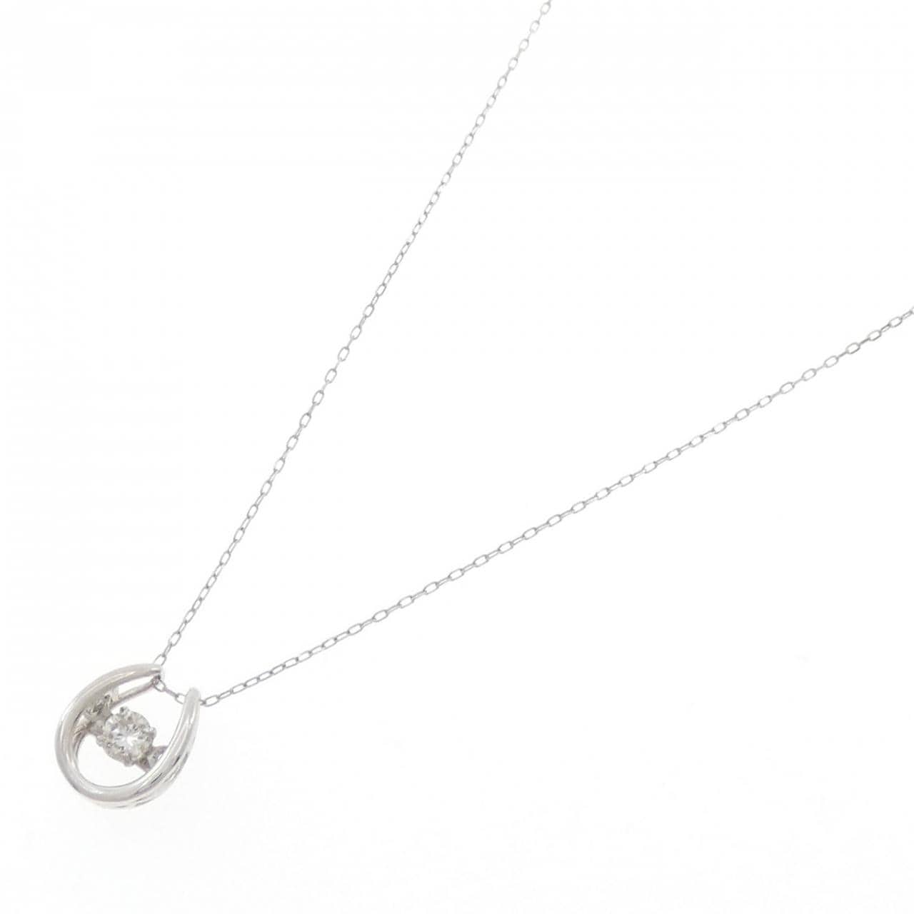 PT900 ダイヤモンド ネックレス 0.08CT