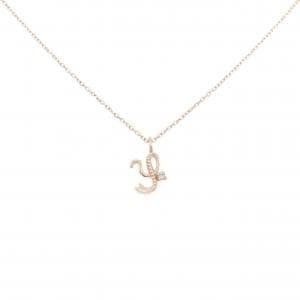 K10PG イニシャルY ダイヤモンド ネックレス