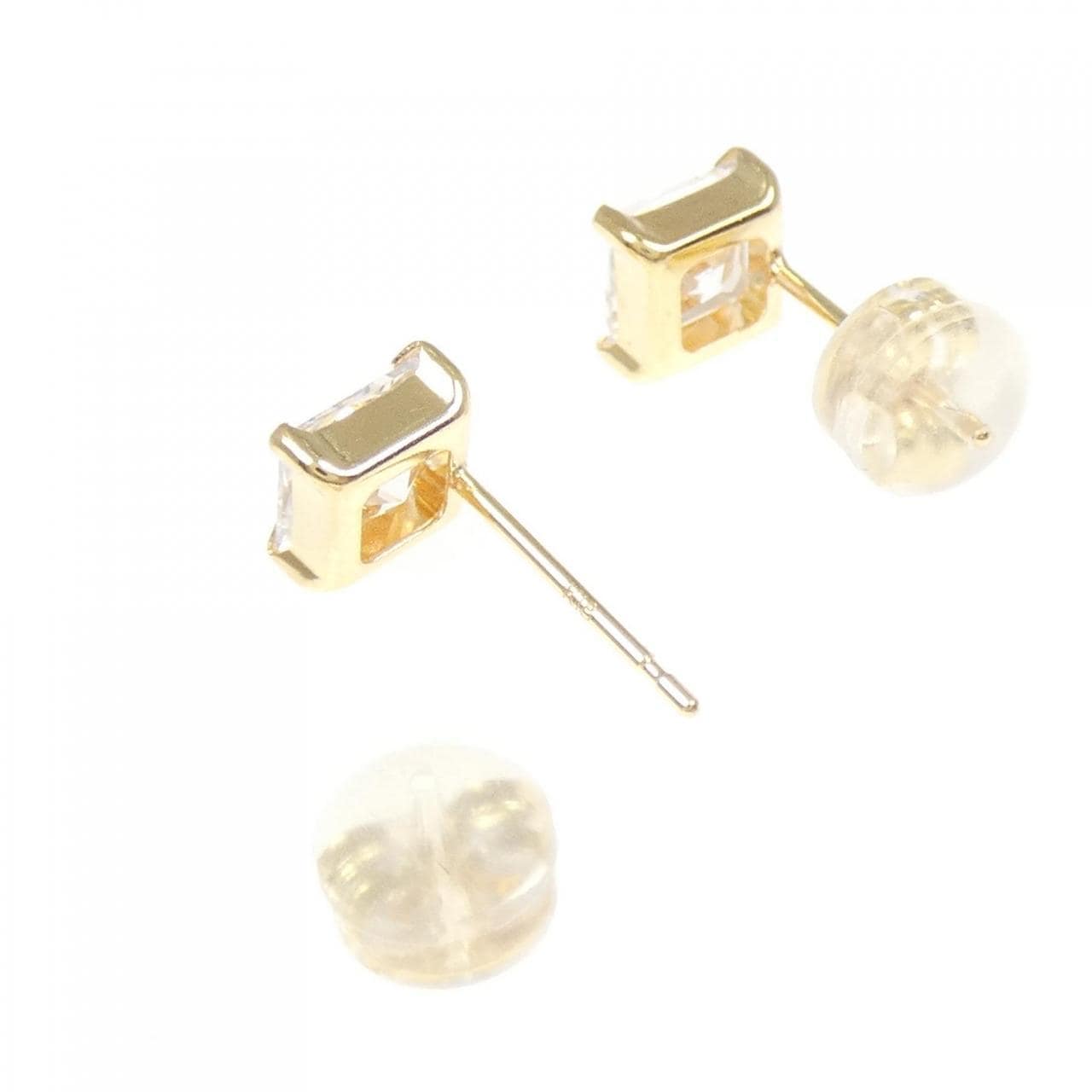 [新品] K18YG 立方体耳环