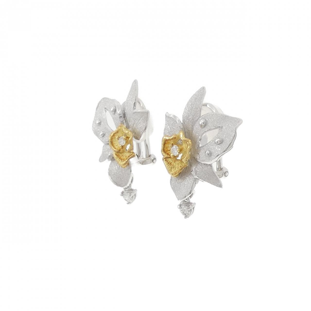 Tamura Shunichi Earrings 0.16CT