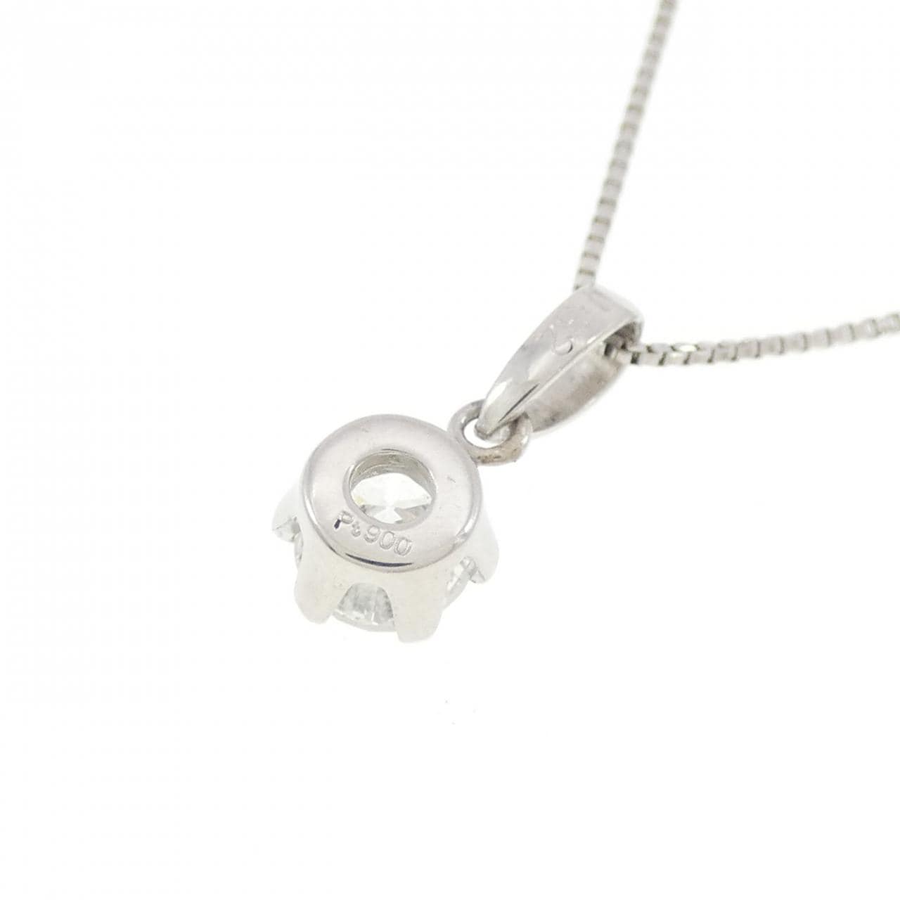 PT900/PT850 ソリティア ダイヤモンド ネックレス 0.32CT