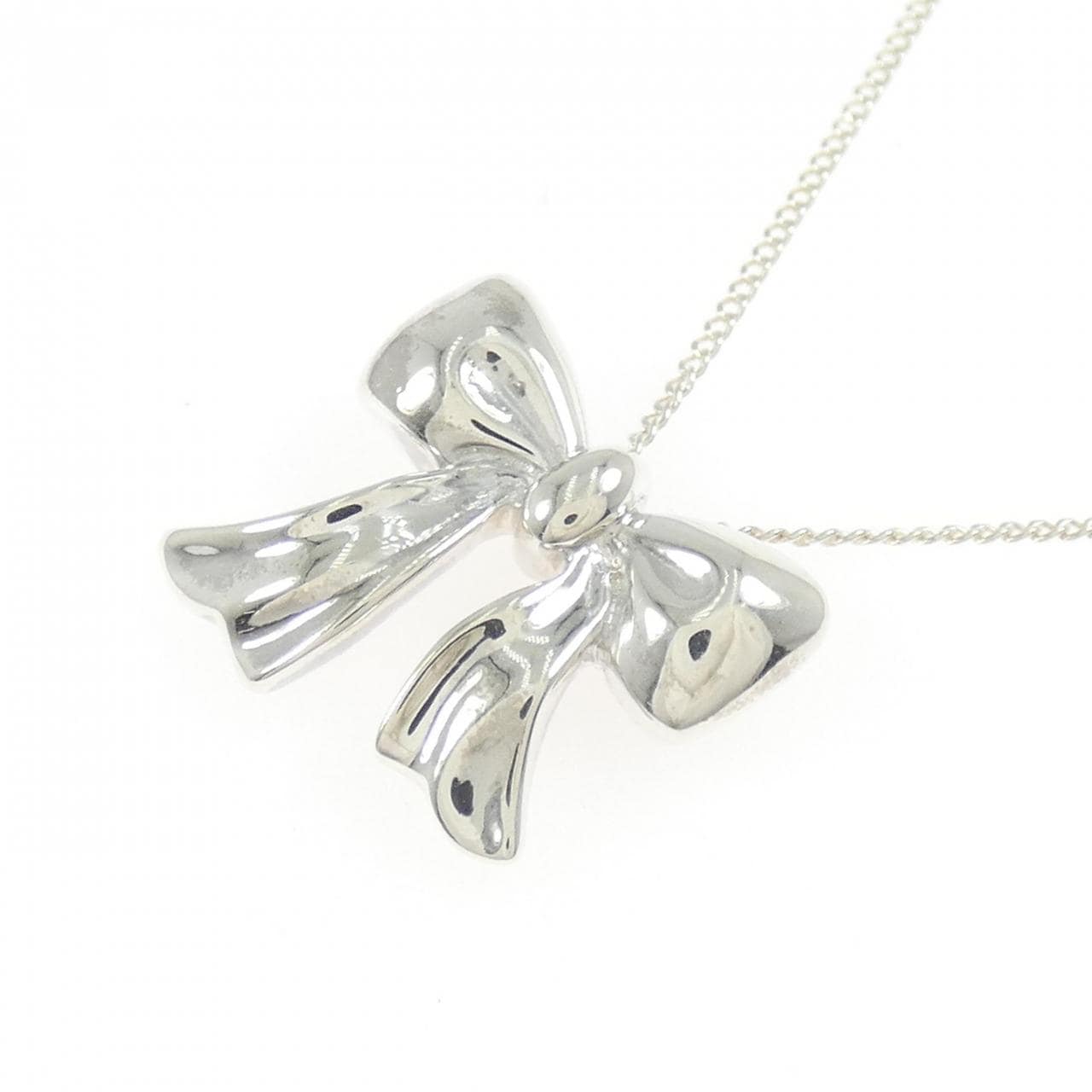 【ヴィンテージ】ティファニー ブルーボックスボウ ネックレス