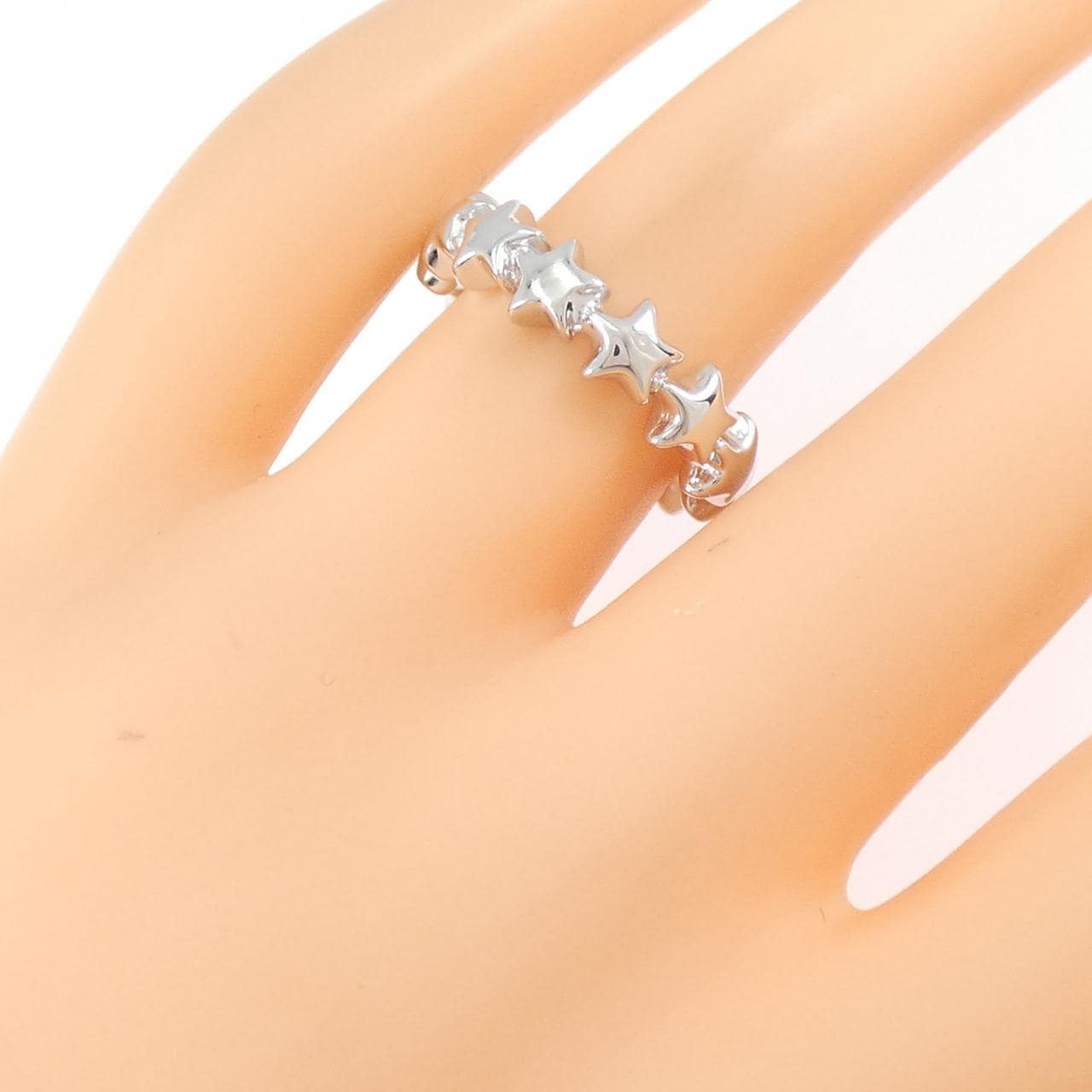 スタージュエリー 750WG スター リング