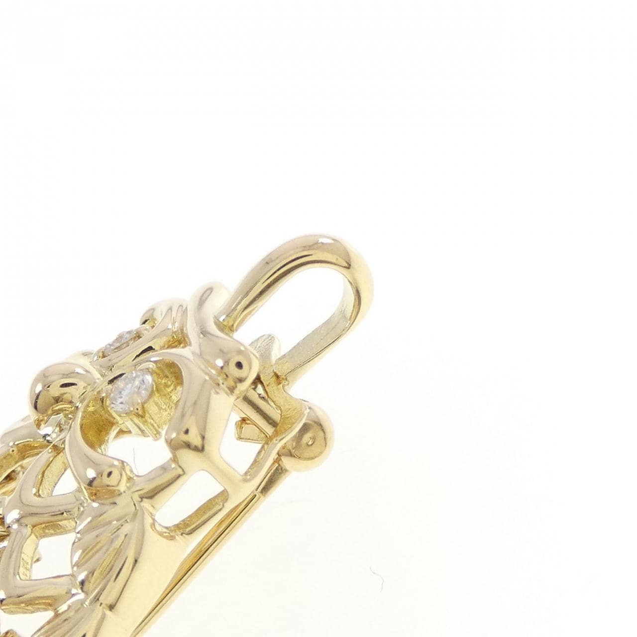 K18YG フクロウ ダイヤモンド ペンダント 0.08CT