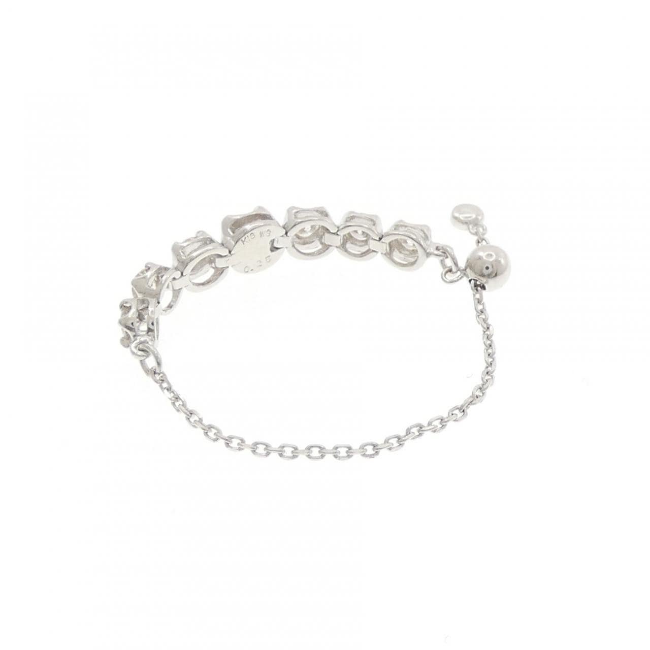 K18WG ダイヤモンド リング 0.25CT